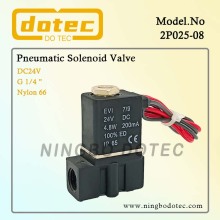 2P025-08 1/4'' NC Direct Acting Nylon Pneumatic Solenoid Valve