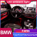 4 series 9 colors lightings car decorative auto ambient light led strip for bmw F32/F33/F36/G22/G23/G24 tuning car accessories