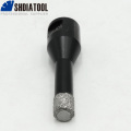 SHDIATOOL 1pc M10 Thread Vacuum Brazed Diamond Drilling Core Bits Diamond Drill Bits For Porcelain Tile Granite Marble Hole Saw