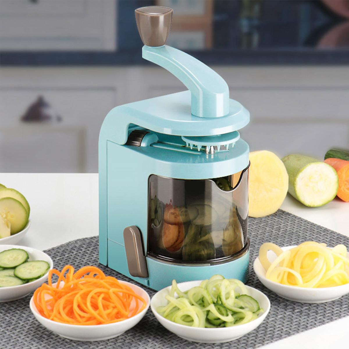 Vegetable Spiralizer Adjustable Blades Veggie Pasta & Spaghetti Salad Spiral Slicer Potato Zucchini Noodle Maker