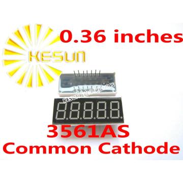 5PCS x 0.36 inches Red Common Cathode/Anode 5 Digital Tube 3561AS 3561BS LED Display Module