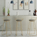 Simple Bar Stool Wrought Iron Bar Chair Stool Bar Tabouret De Bar Gold High Stool Modern Dining Chair Nordic Golden Furniture