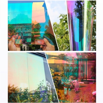 Sunice Chameleon Window Film Home Office Building Sun Shade Film Rainbow Effect Privacy Window Glass Tint Vinyl Decor