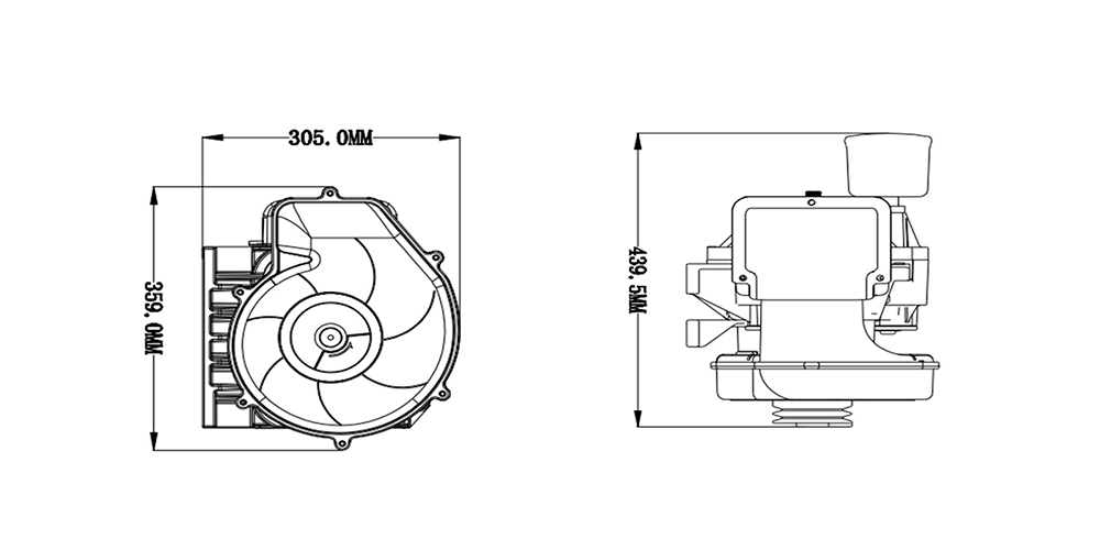Scroll vacuum pump