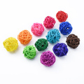 10PCS artificial straw wedding decorative flower wreath home Christmas decoration rattan ball DIY curtain hanging accessories