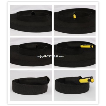 25mm wide special black Hollow tubular PP webbing tape ribbon belt 10 yards a lot
