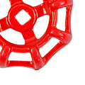 6*6 Cast Iron Valve Handle Gate Valve Ball Valve Hand Wheel Shutoff Value Decorative Water Pipe Fittings 50g (Red)