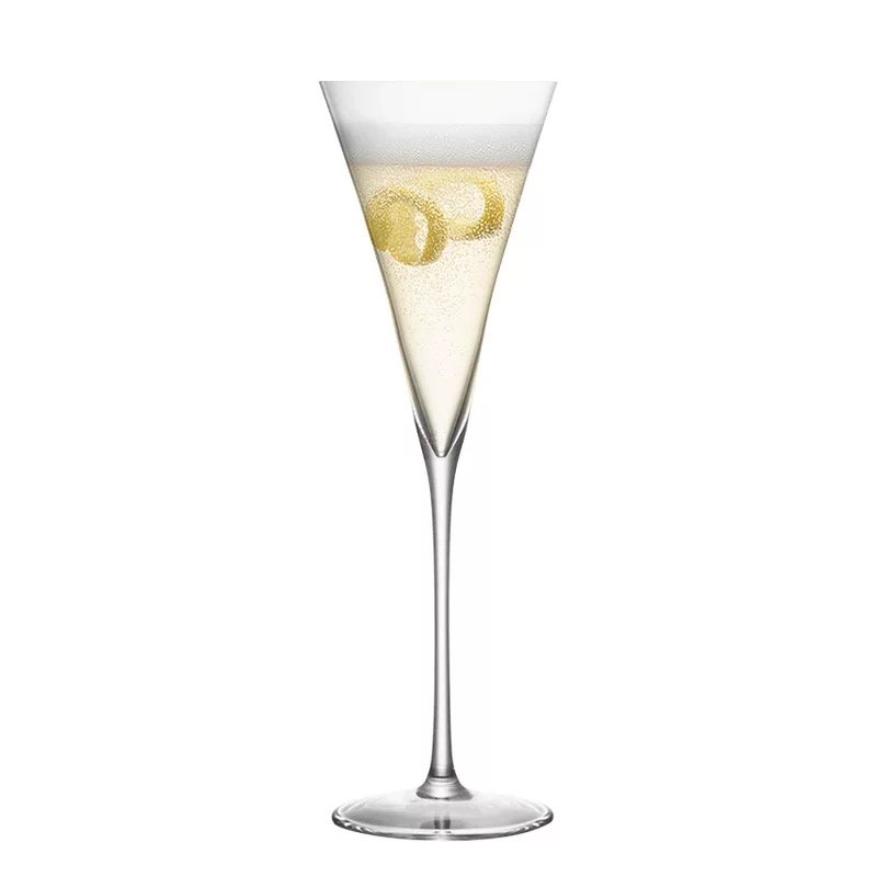 Lead-free Crystal Triangle Cocktail Glass Champagne Goblet Martini Glass Sparkling wine Glasses 145ML