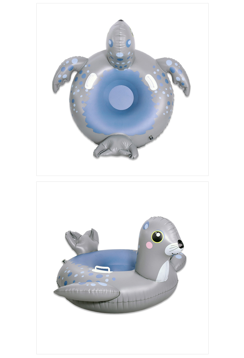 Cute Children S Inflatable Sea Lion Snow Tube 02