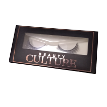 Custom Window Eyelash Box with Rose Gold Logo