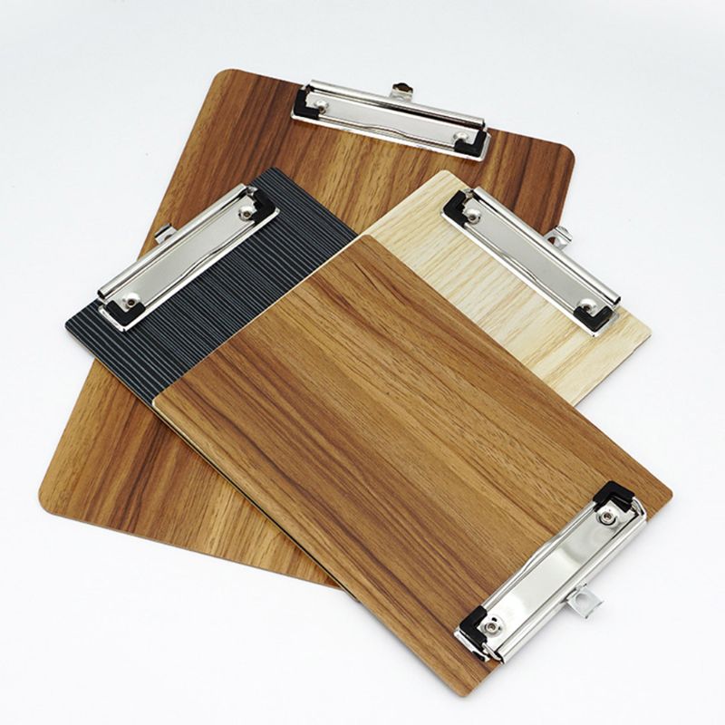 Portable A4 A5 Wooden Writing Clipboard File Hardboard Office School Stationery Clip Board