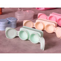 Travel Contact Lenses Case New Style Press Clamshell Include Tweezers Suction Set Portable Contact Lens Box for Women