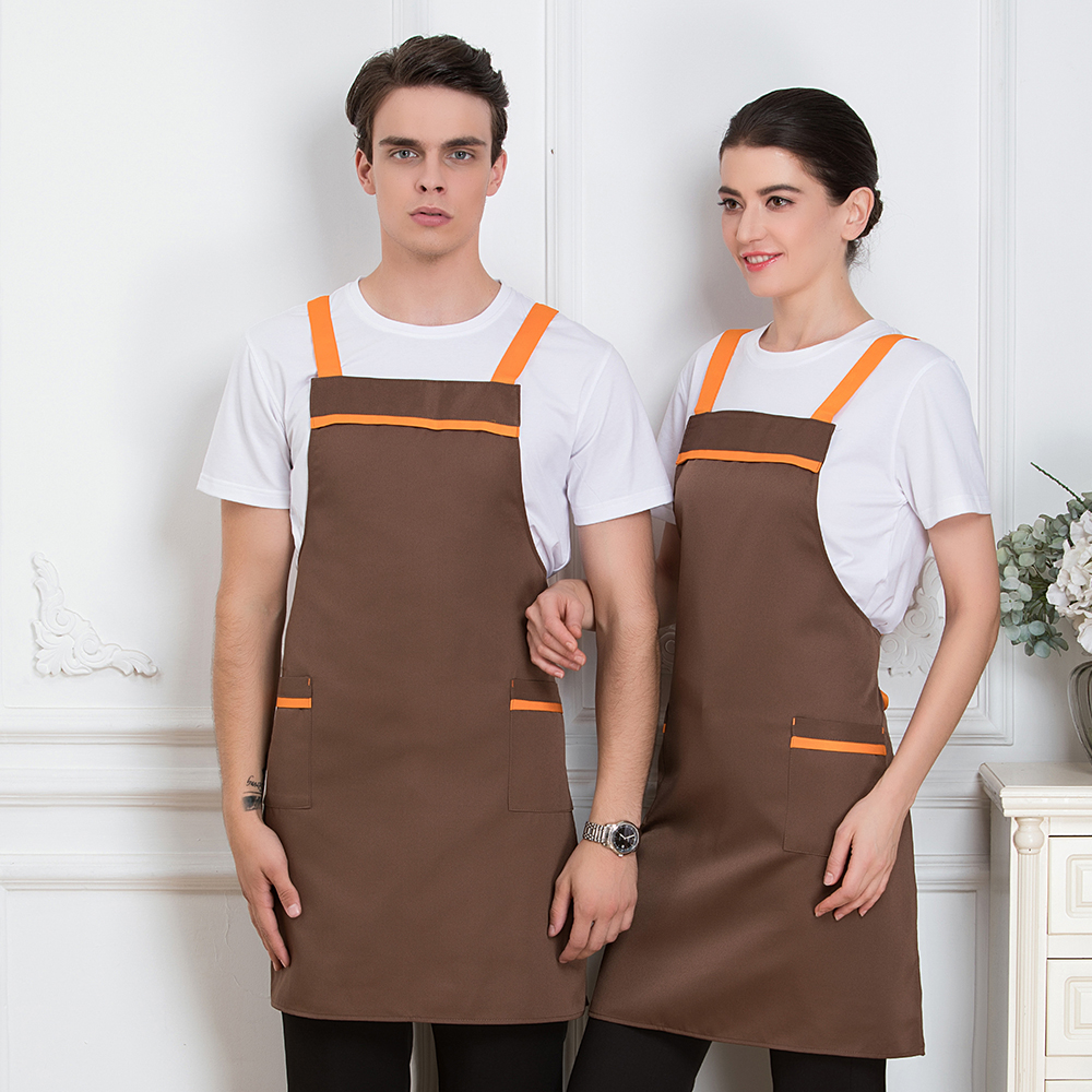 2019 Chef Waiter Waitress Apron Men Women Food Service Restaurant Canteen Cafe Kitchen Hotel Baking Cook Bar Work Uniforms