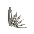 XCAN HSS Combined Center Drills 60 Degree Countersinks Angle Bit Set 1.0mm 1.5mm 2.0mm 2.5mm 3.5mm 5mm Metal Drill Bit