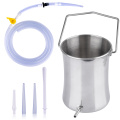 Health Flusher Constipation Wash Enema Bucket Kit for Colon Cleansing with Silicone Hose Anal Vagina Cleaner Washing Enema set