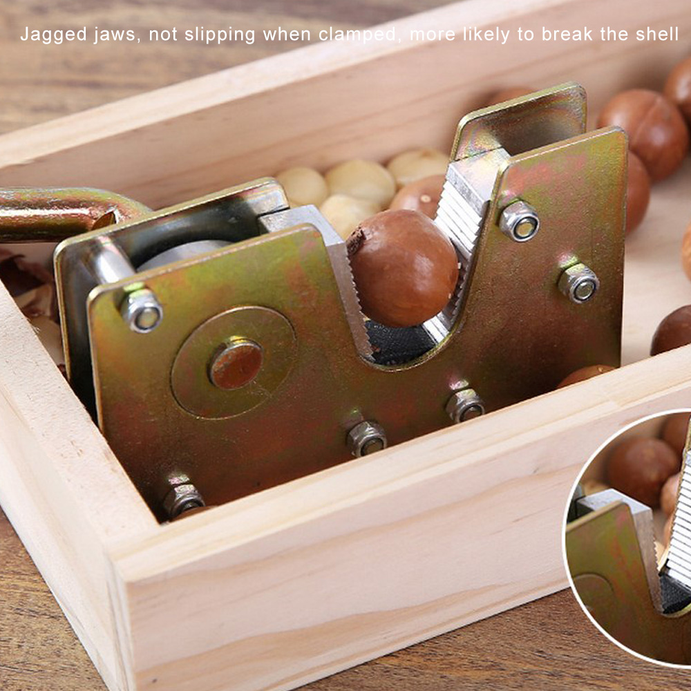 Heavy Duty Nutcracker Nut Tweezers Macadamia Opener Peeling Machine With Durable Metal Handle For Hazelnuts Almonds