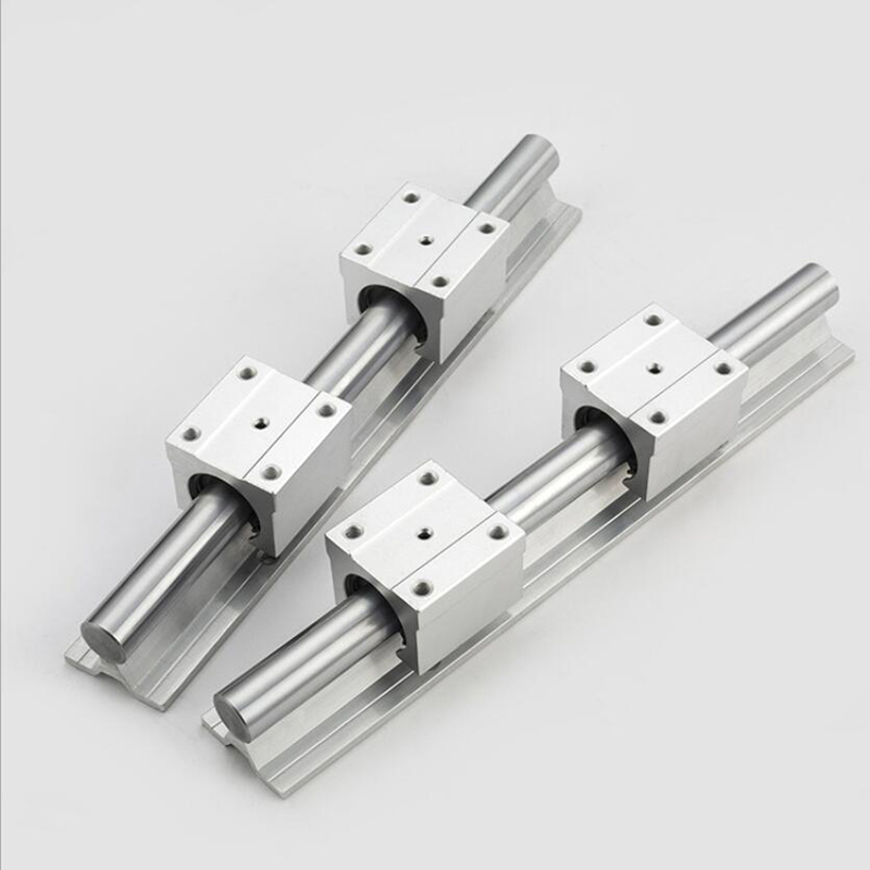 LINEAR SHAFT ROUND RAIL 2PC SBR10+4PC SBR10UU 10mm linear rail 200 300 400 500 600 700 800mm linear guide with block cnc part