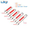 LJXH M18 Thread Tubular Heater Electric Water Heater Element for Kitchenware Appliances 304 Stainless Steel Single U 220V/380V