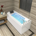 Household Wall Corner Bathtub Home Bathroom Adult Acrylic Surfing Bathtub With Massage Function Acrylic Whirlpool Bathtub 1.4m