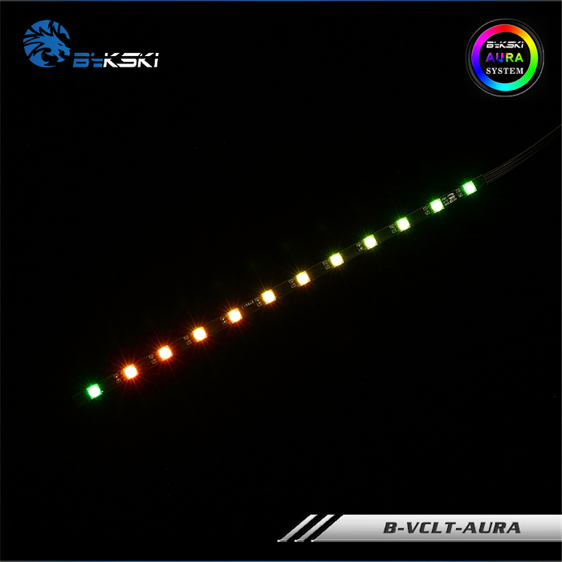 Bykski RGB Strip For Water Cooling Block 5V or 12V LED Support MOBO AURA SYNC 70-200MM