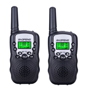 2Pcs Baofeng BF-T3 UHF462-467MHz 8 Channel Portable Two-Way 10 Call Tones Radio Transceiver for Kids Radio Kid Walkie Talkie