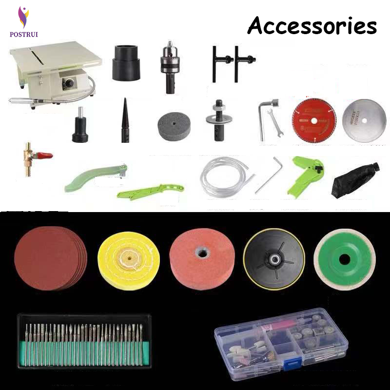 Jewelry Stone Rock Woodworking Carving Polisher Buffer Lathe Grinding Cutting Machine Set Electric Grinder Tools Kit 1380W 220V
