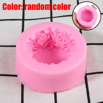 Rose Flowers Shape Round DIY Flower Silicone Soap Mold Candle Making Moulds DIY Handmade Cake Decorating Craft