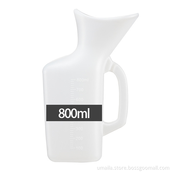 1 Liter 1000ml Urinal Pee Plastic Chamber Pot Portable Urine Bottle Plastic Urine Bottle for Male