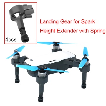 4PCS Landing Gear for DJI Spark Drone Shockproof Stand Soft Spring Legs Quick Release Feet Protector Height Extender Accessory