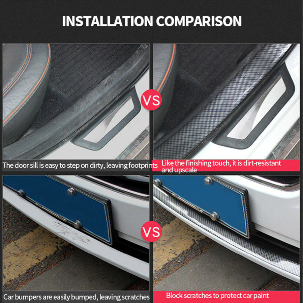 Car Door Edge Strip Anti Stepping Collision Body Bumper Trunk Protection Sticker Strip Van SUV RV Camper Exterior Accessories