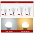 2pcs/lot LED Bulb E27 E14 20W 18W 15W 12W 9W 6W 3W Lampada LED Light AC 220V Bombilla Spotlight Lighting Cold/Warm White Lamp