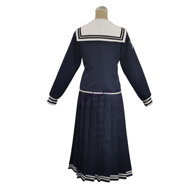 Anime Danganronpa Dangan-Ronpa 2 Toko Fukawa Cosplay Costume School Uniform Costume With Wig Glasses