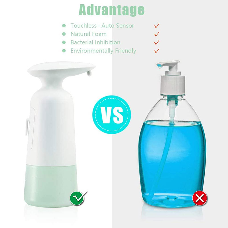 Touchless Soap Dispenser 350ML Automatic Hand Foaming Soap Sanitizer Dispenser Battery Operated Liquid Soap Dispensers