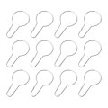 12 Pcs Shower Curtain Hooks Glide Roller Rustproof Stainless Steel Rings With Clips Polished Chrome for Bathroom Rods Curtains