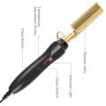 Professional Hair Straightener Flat Iron Hot Heating Comb Straightener Hair Smoothing Brush Corrugation Curling Iron Styler