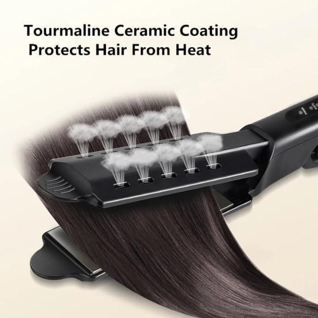 Hair Straightener Four-gear temperature adjustment Ceramic Tourmaline Ionic Flat Iron Hair Straightener For Women Widen panel