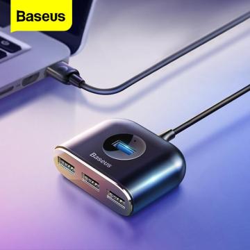 Baseus USB HUB USB 3.0 USB C HUB for MacBook Pro Surface USB Type C HUB USB 2.0 Adapter with Micro USB for Computer USB Splitter