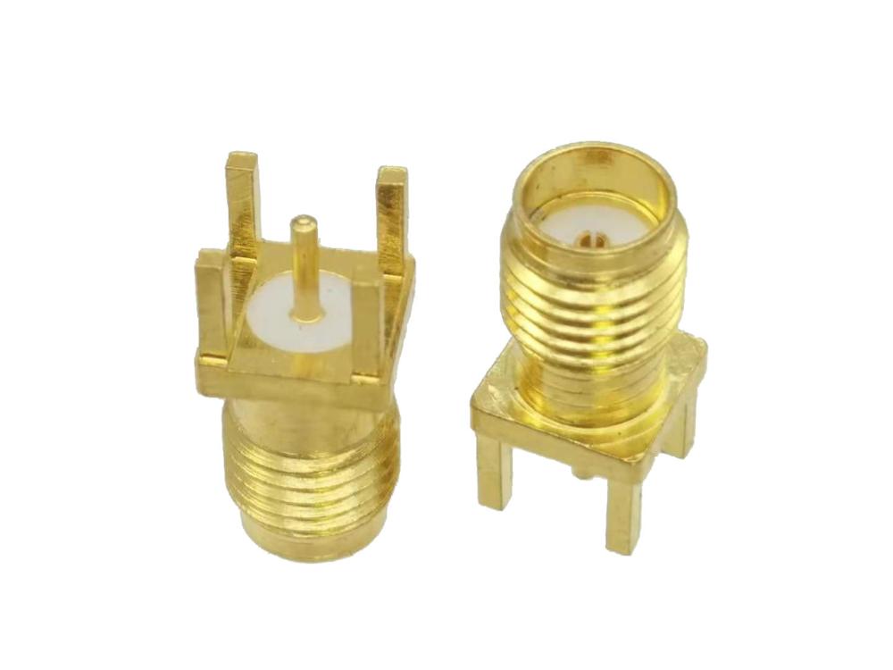 Connector SMA Female Jack Solder PCB Mount Straight RF Coaxial