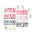 Hand-made ice cream silicon rubber mold with lid DIY ice cream mould Ice cube ice box
