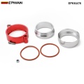 Epman Clamping System Assembly Exhaust V-band Clamp w Flange For 3" OD Tubing Pipe Anodized EPKKA76