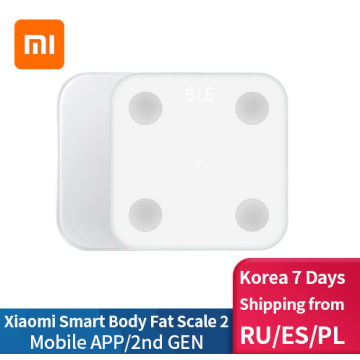 Original Xiaomi Smart Body Fat Composition Scale 2 Bluetooth 5.0 Balance Test 13 Body Date BMI Health Weight Scale LED Display