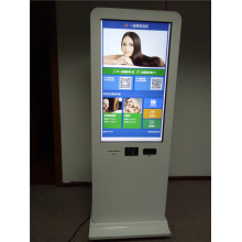 LCD hd tft 42inch Metro Station Hotel cash bill receiver self service smart card ic id card VENDING and SLOT MACHINEs