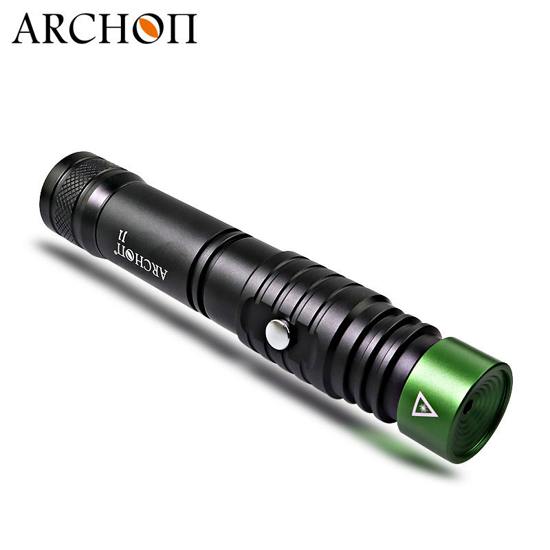 ARCHON J1 100m Diving Laser Pointer Green Laser Pointers Torch Powerful Led Tactical Laser Flashlight 18650 Battery Optional