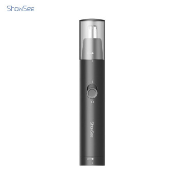 Showsee Portable Electric Nose Hair Trimmer Washable Ear Nose Hair Shaver 360° Rotating Cutter Head Cleaner Tool
