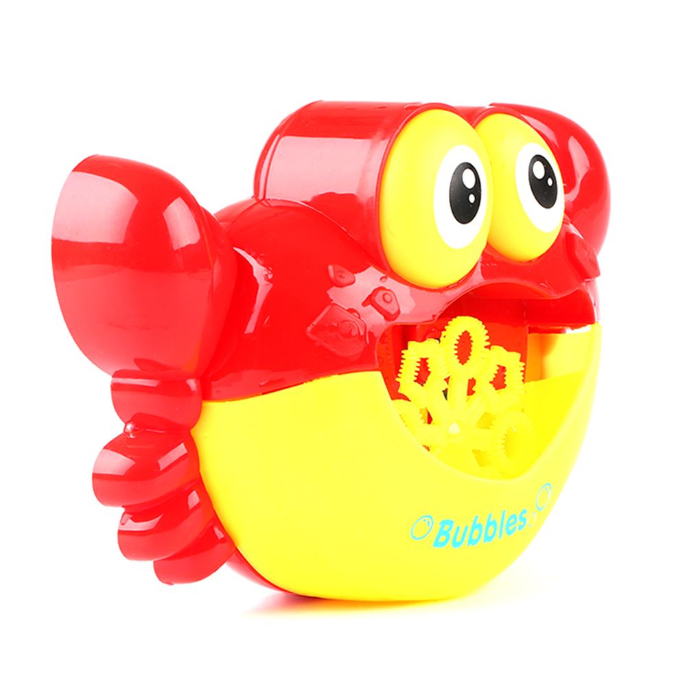 VKTECH Electric Crab Bubble Machine Bathroom Bathtub Bubble Maker Light Music Baby Kids Bath Toy Gift Dropshipping