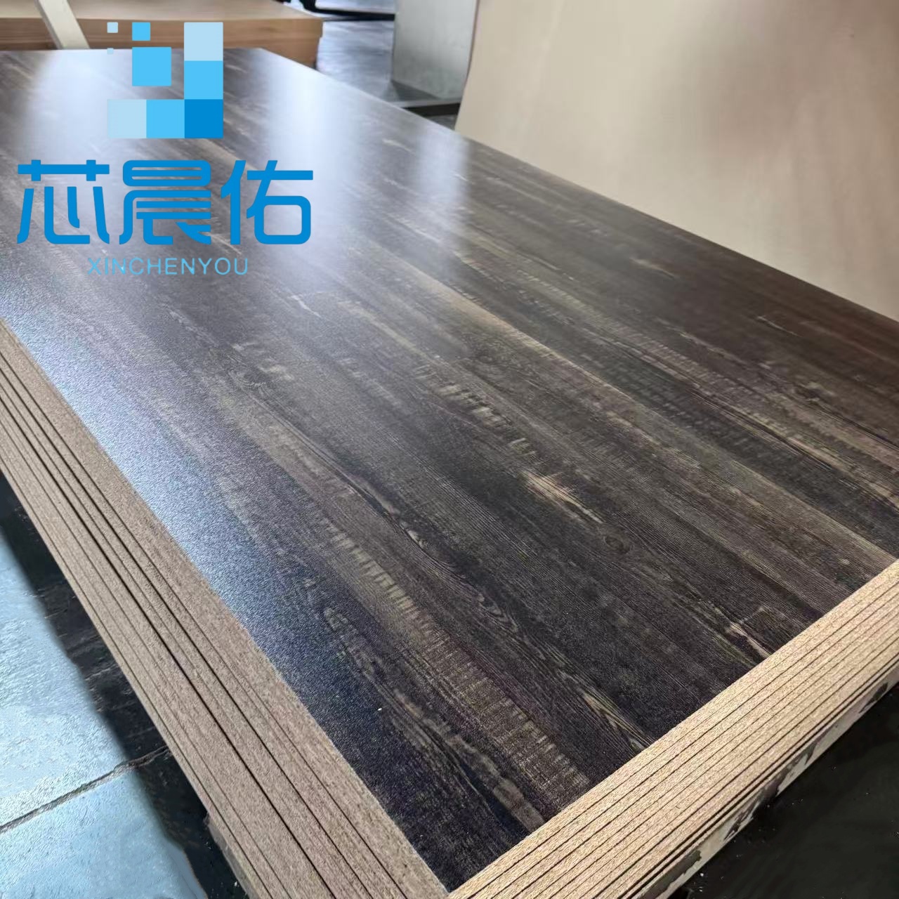 melamine particle board-dark brown