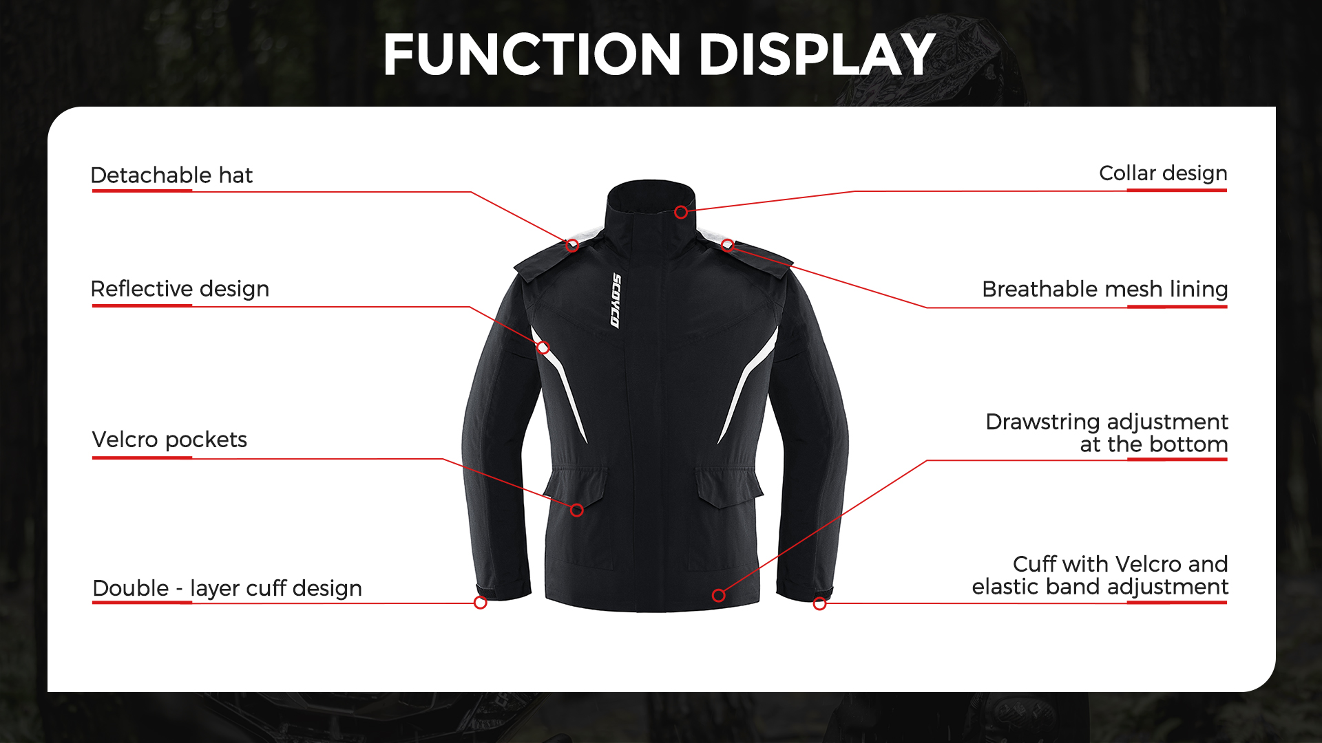 rain gear for motorcycle riders
