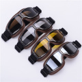 VOSS new cool vintage motorcycle leather goggles motorcycle goggles cruiser goggles Punk ATV bike glasses 4-color goggles