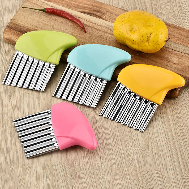 1PC Onion Potato Wave Slices Wrinkled French Fries Salad Corrugated Cutting Chopped Potatoes Slicer Kitchen Gadgets Accessories