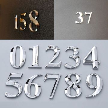 5cm Self Adhesive Door Number 0 to 9 Sign Number Digit Apartment Hotel Office Door Address Street Number Stickers